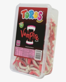 Vampire Teeth - Strawberry 02-min - Stick Candy, HD Png Download, Free Download