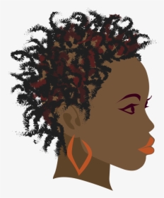 Africa Braid Black Girl Clip Art - African Woman Silhouette Png, Transparent Png, Free Download