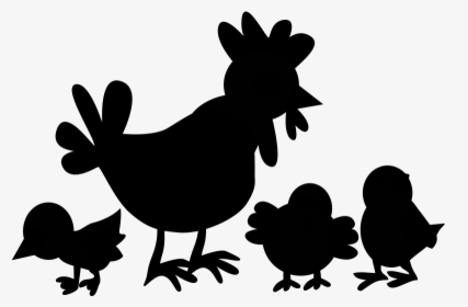 Rooster Chicken Clip Art Fauna Silhouette - Illustration, HD Png Download, Free Download