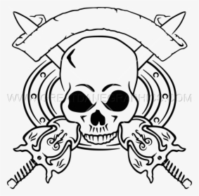 Clipart Skull Sword - Skull, HD Png Download, Free Download