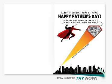 Super Dad Father"s Day Card - Illustration, HD Png Download, Free Download