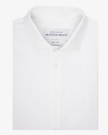 Mizzen Main Solid Manhattan Shirt - White Folded Shirt Png, Transparent Png, Free Download