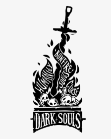 Dark Souls Bonfire Merchandise , Png Download - Logo Dark Souls Png, Transparent Png, Free Download