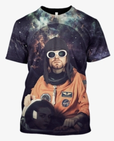 Gearhuman 3d Kurt Cobain Be Astronaut Tshirt - Astronaut, HD Png Download, Free Download