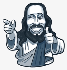 Jesus Png Transparent Picture - Jesus Thumbs Up Cartoon, Png Download, Free Download