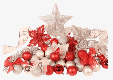 Christmas Tree Decorations Set Red, HD Png Download, Free Download