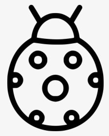 Lady Bug Insect Autumn - Icon Ladybug Black Png, Transparent Png, Free Download