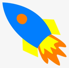 Blue Rocket Ship Svg Clip Arts - Rocket Clipart Png, Transparent Png, Free Download