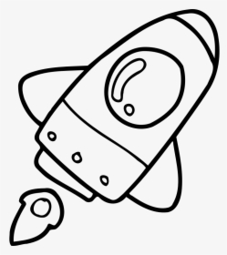 Rocket Ship - Black And White Rocket Ship Clip Art, HD Png Download, Free Download