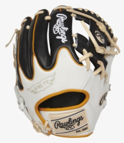 Rawlings Wingtip Glove White Black And Gold, HD Png Download, Free Download