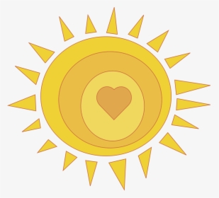 Sunshine Sun Clip Art At Vector Clip Art Free - Heart Sun Clipart Png, Transparent Png, Free Download