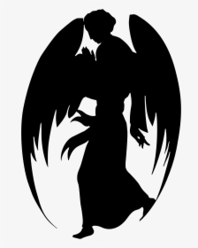 Medieval Angel Silhouette - Illustration, HD Png Download, Free Download
