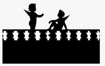 Angel Silhouette Images - Clipart Romeo And Juliet Balcony, HD Png Download, Free Download