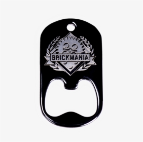 Dog Tag Bottle Opener With Brickmania Shield - Emblem, HD Png Download, Free Download