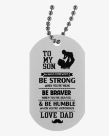Father And Son Dog Tag Necklace - Best Birthday Gift For Fiance Male, HD Png Download, Free Download
