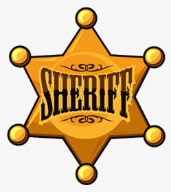 Sheriff Badge Png - Desenho Estrela De Xerife, Transparent Png, Free Download