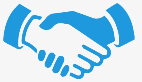 Accept Net 30 Terms - Handshake Icon Blue Png, Transparent Png, Free Download