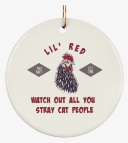 Little Red Rooster Christmas Tree Ornament - Rooster, HD Png Download, Free Download