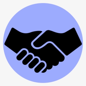 Greet Icon Blue - Hand Shake, HD Png Download, Free Download