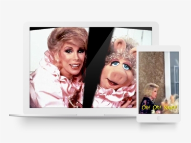 Master Work Template Qvc-behindthefeud 3 - Joan Rivers Miss Piggy, HD Png Download, Free Download