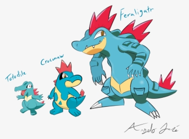 Totodile Cyndaquil, HD Png Download, Free Download