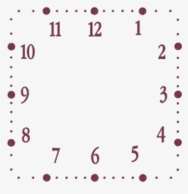 Thumb Image - Square Clock Face Template Png, Transparent Png, Free Download