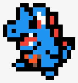 Pixel Art Pokemon Totodile, HD Png Download, Free Download