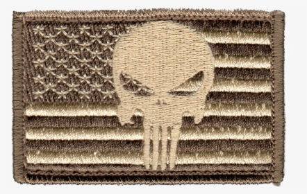 Tactical Punisher Skull Flag Subdued Patch - Emblem, HD Png Download, Free Download