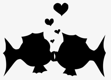 Two Fish Kissing Clipart, HD Png Download, Free Download