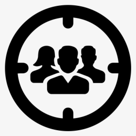 Icon Showing A Focus On People - Transparent Group Icon Png, Png Download, Free Download