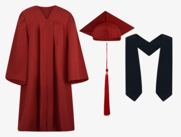 Cap And Gown Images Free Download Best Cap And Gown - Red Graduation Robe Png, Transparent Png, Free Download