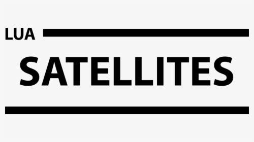 Lua Satellite Logo - Monochrome, HD Png Download, Free Download