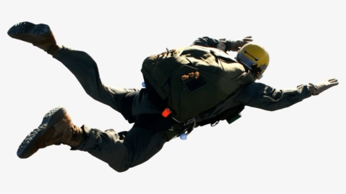 Parachutist Free Falling Transparent Background - Parachutist Png, Png Download, Free Download