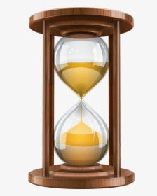 Wooden Sand Clock Png Clip Art - Sand Clock Png Transparent, Png Download, Free Download