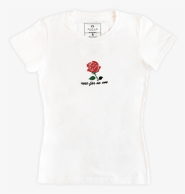 Rose For No One White T Shirt With Embroidery - Half Alive Merch Drop, HD Png Download, Free Download