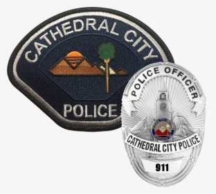 Badge And Patch - Cathedral City Police Patch, HD Png Download, Free Download