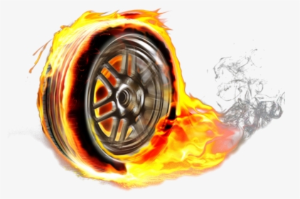 #ftestickers #tire #wheel #flames - Burning Wheel, HD Png Download, Free Download
