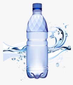 Cartoon Waterdrop Mineral Water Element - Water Bottle Creative Commons, HD Png Download, Free Download