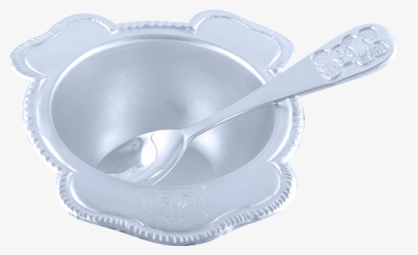 Silver Bowl Spoon Set - Sauté Pan, HD Png Download, Free Download