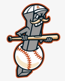 Spike On Ball - Cleburne Railroaders Baseball Logo, HD Png Download, Free Download