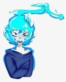 Blue Flames - Cartoon, HD Png Download, Free Download