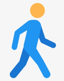 Person Walking Icon Png - Man Walking Icon Png, Transparent Png, Free Download
