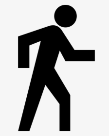 Person Walking Icon Png - Man Walking Icon Png, Transparent Png - kindpng