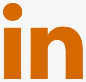 Linkedin Icon In Brown Color - Linked In Logo Orange Png, Transparent Png, Free Download