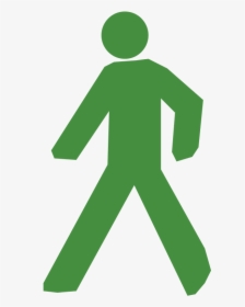 Walking Green Man Icon, HD Png Download, Free Download