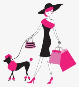 Sexy Paris Clipart Oh My Fiesta For Ladies - Shopping Lady Clipart, HD Png Download, Free Download