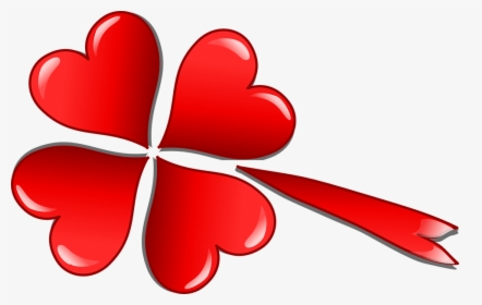 Clover, Trefoil, Love, Hearts, Shooting Star, Valentine, HD Png Download, Free Download