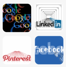 Social Media, Google, Linked In, Pinterest, Facebook - Pinterest, HD Png Download, Free Download
