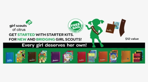 Girl Scout Pave Trefoil Necklace-in Original Package - New Girl Scout, HD Png Download, Free Download