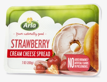Strawberry Cream Cheese - Arla Brand Cream Cheese, HD Png Download, Free Download